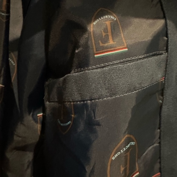 NWT Ferrari Men’s Medium F Collections Jacket Navy Blue Suede Coat Zippe… - Picture 8 of 10